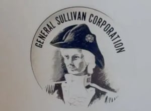 Logo depicting a caricature of General Sullivan