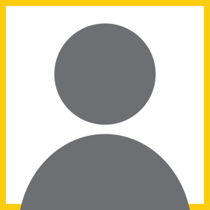 Gray profile icon with yellow border